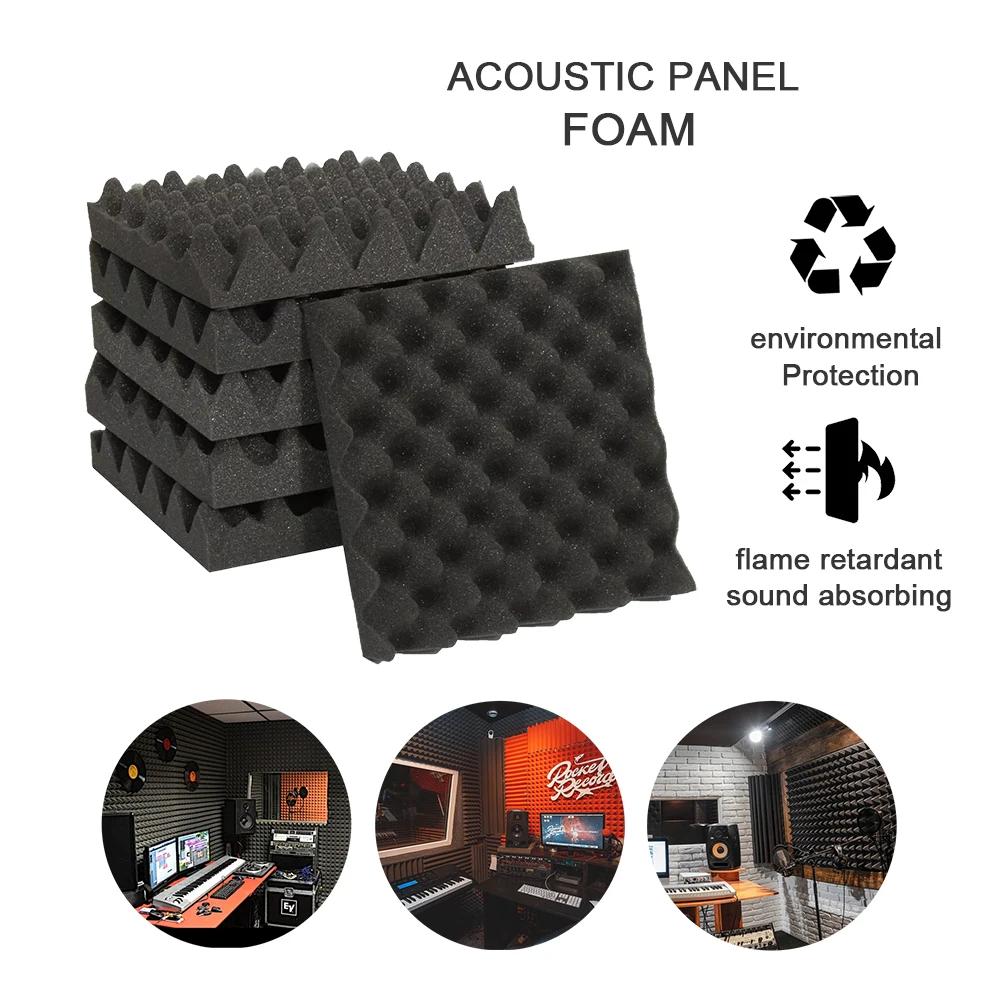 Studio Wall Soundproof 3d White Black Absorbing Acoustic Pyramid Foam  Acoustic Panels - Buy Acoustic Foam Panels,Sound Panel Acoustic Foam,Tv  Studio Acoustic Foam Panels 12 Pack Product on 