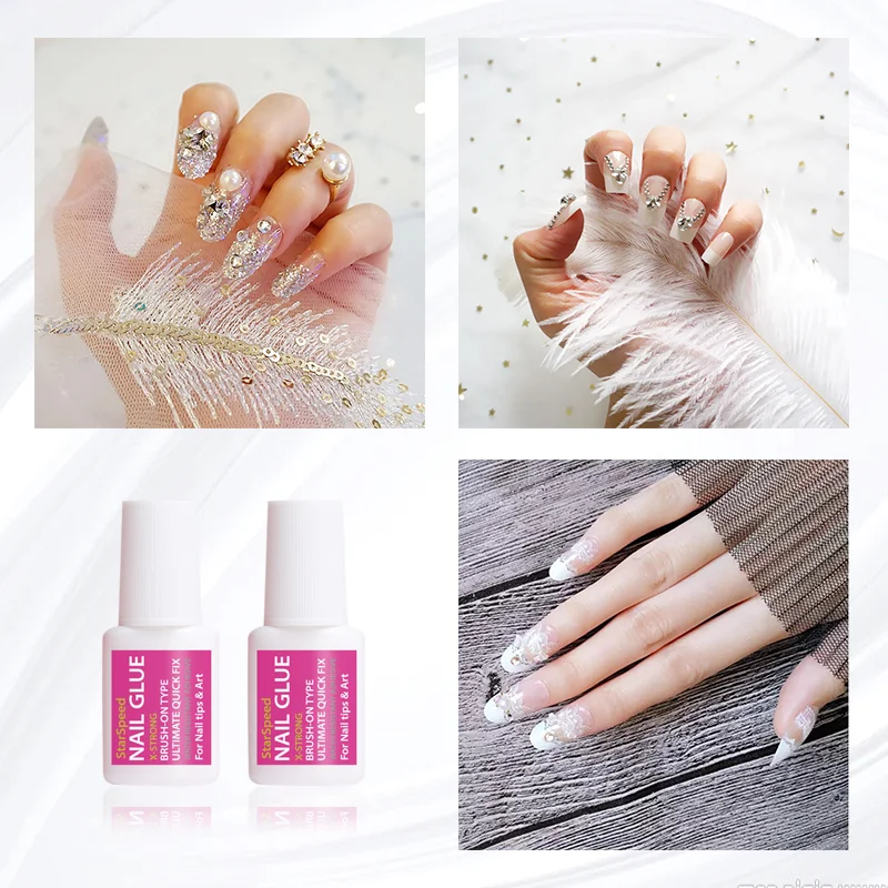 Star Speed Wholesale Professional 10g Artificial Nail Tips Adhesive