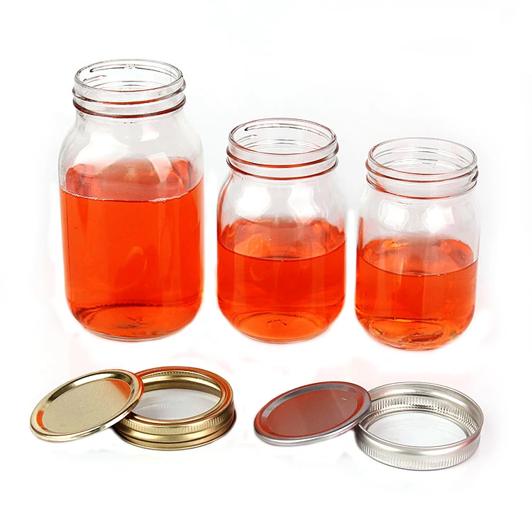 4 Oz 8oz 12 Oz 16 Oz 32 Oz 300ml Wide Mouth Glass Jam Mason Jar with Metal  Lids - China Glass Jar and Mason Jar price