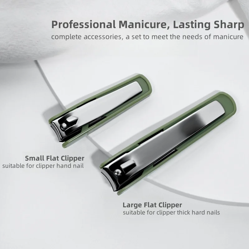 UUYP Best Selling Anti-Slip Matte Complete Portable Sharp Nail Trimming Cutter for Fingernail Toenail 2Pcs/Set Nail Cutter Hb5a089c291ef4aeb865dd24b5fa1aa92u