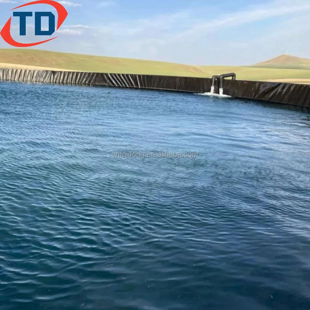 Waterproof LLDPE Geomembrana for Artificial Reservoir Lining Dam Liners 1mm 1.5mm 2mm Geomembranes HDPE Fish Pond Liners 45 Mil