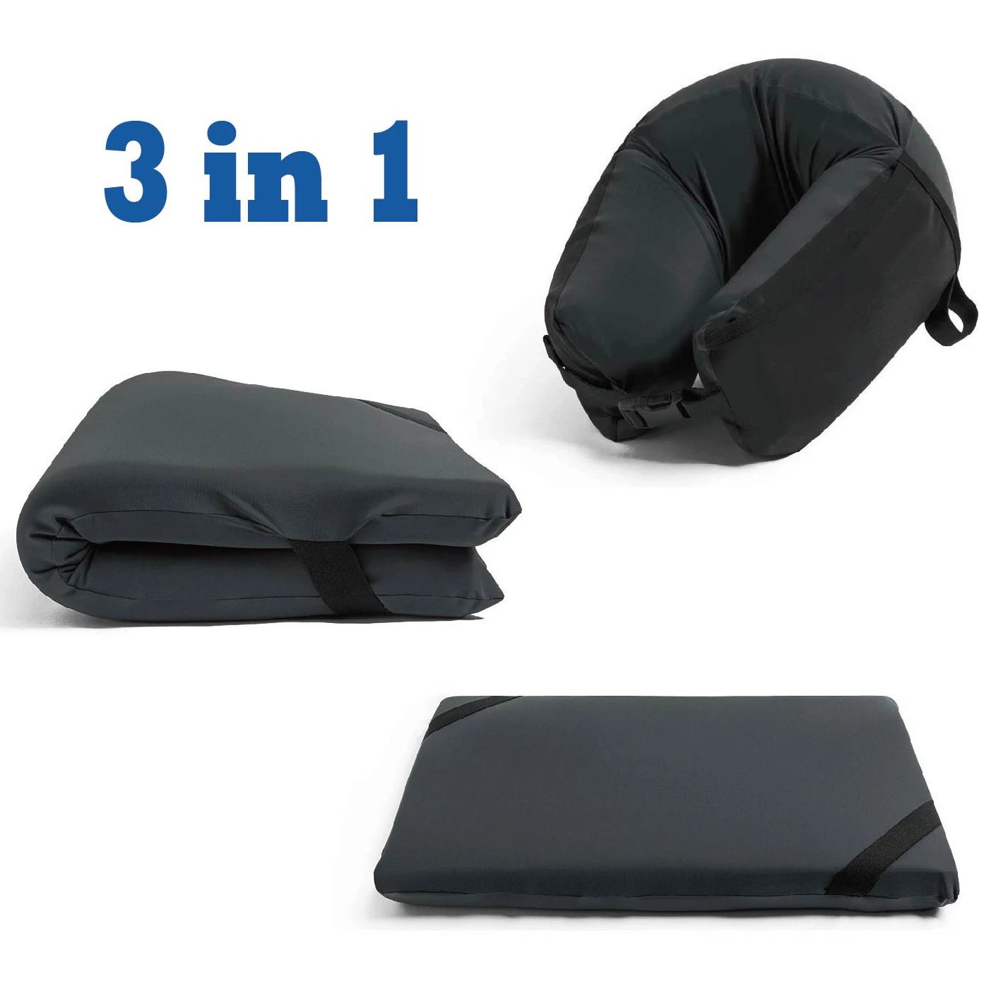 3 in 1 Twist Small Personalized Neck Pillow Travel Hand Memory Foam Travel Pillow