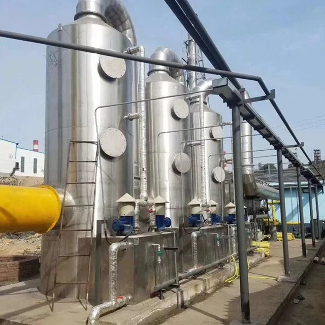 Customized Gas Purification Tower Exhaust Treatment Wet Scrubber Dust Removal Desulfurization Gas Disposal Machinery