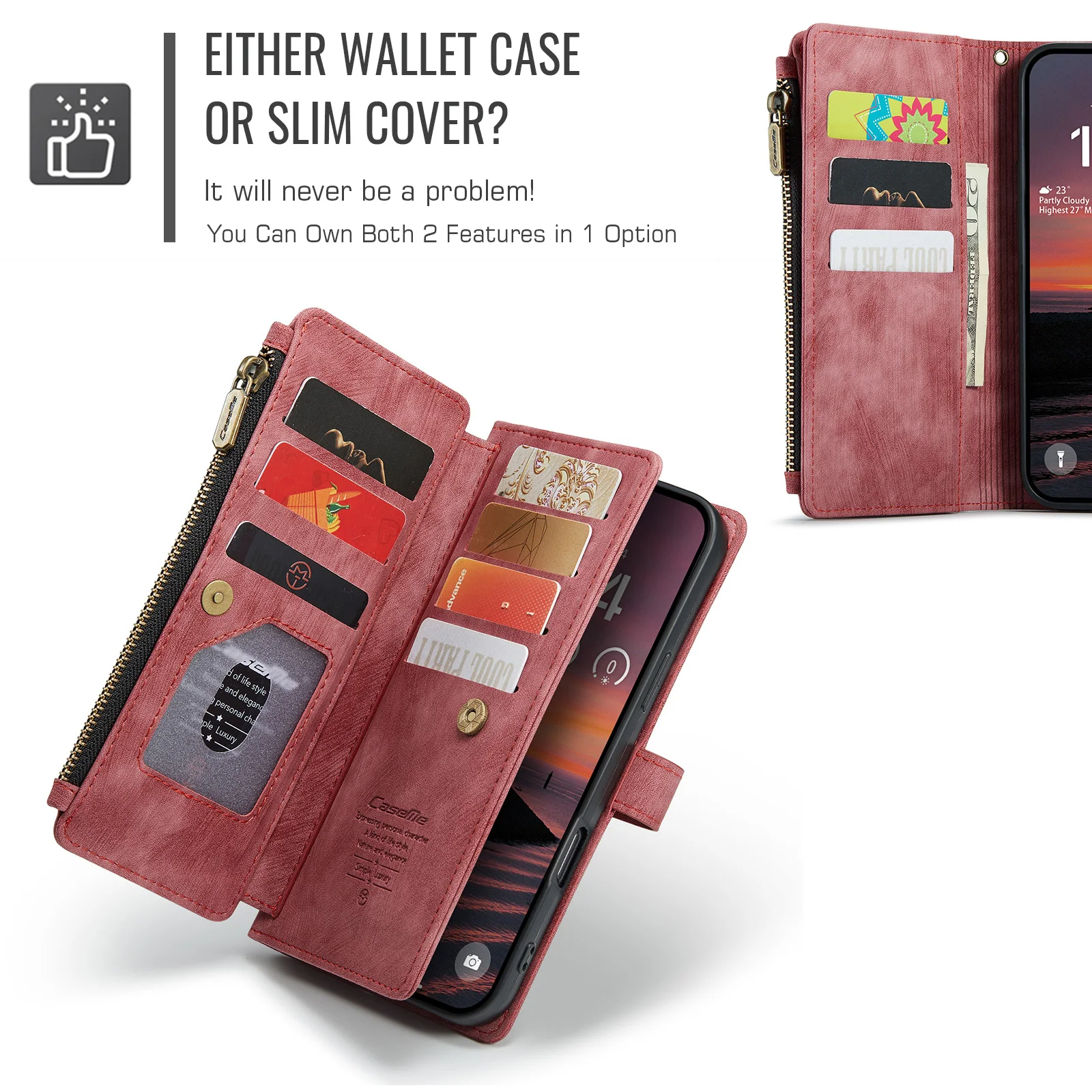 Magnetic Wallet Phone Case With 10 Card Slots For Iphone 17 Air_voghion.com