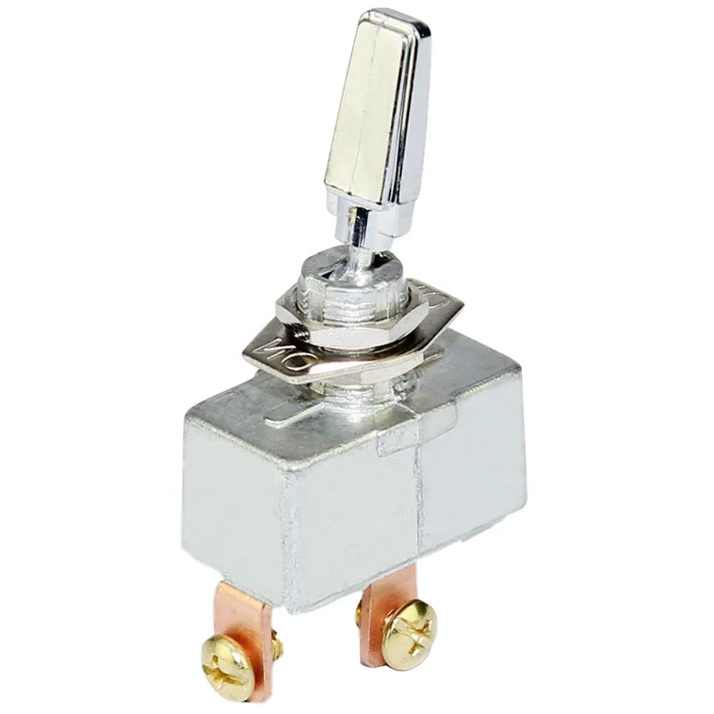 UK Heavy Duty MOMENTARY ON 2 OFF MOM ON Metal Toggle Switch 25 Amp @ 12V 