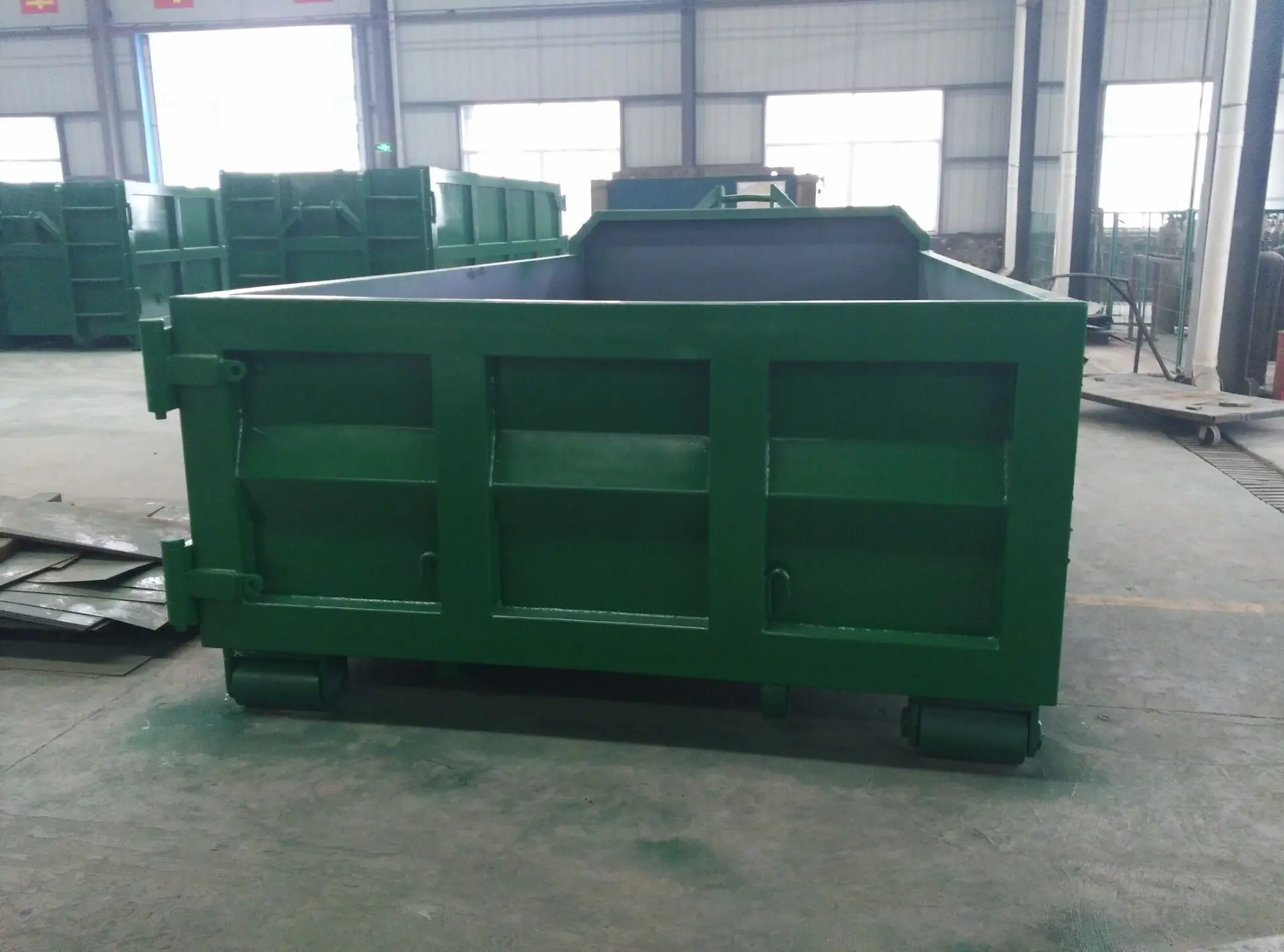 Heavy Duty Roll On Roll Off Skip Bins 10m Standard Large Hook Lift Bin Outdoor Garbage Recycle