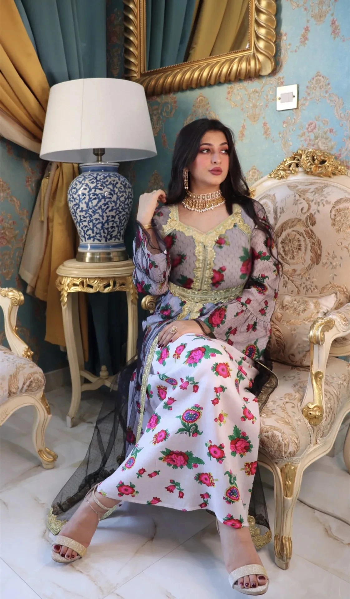 Ramadan Arab Dubai Islamic Clothing Eid Mubarak Muslim Abaya Dress Fashion Women Turkey Patchwork Embroidery Indian Kaftan Dress