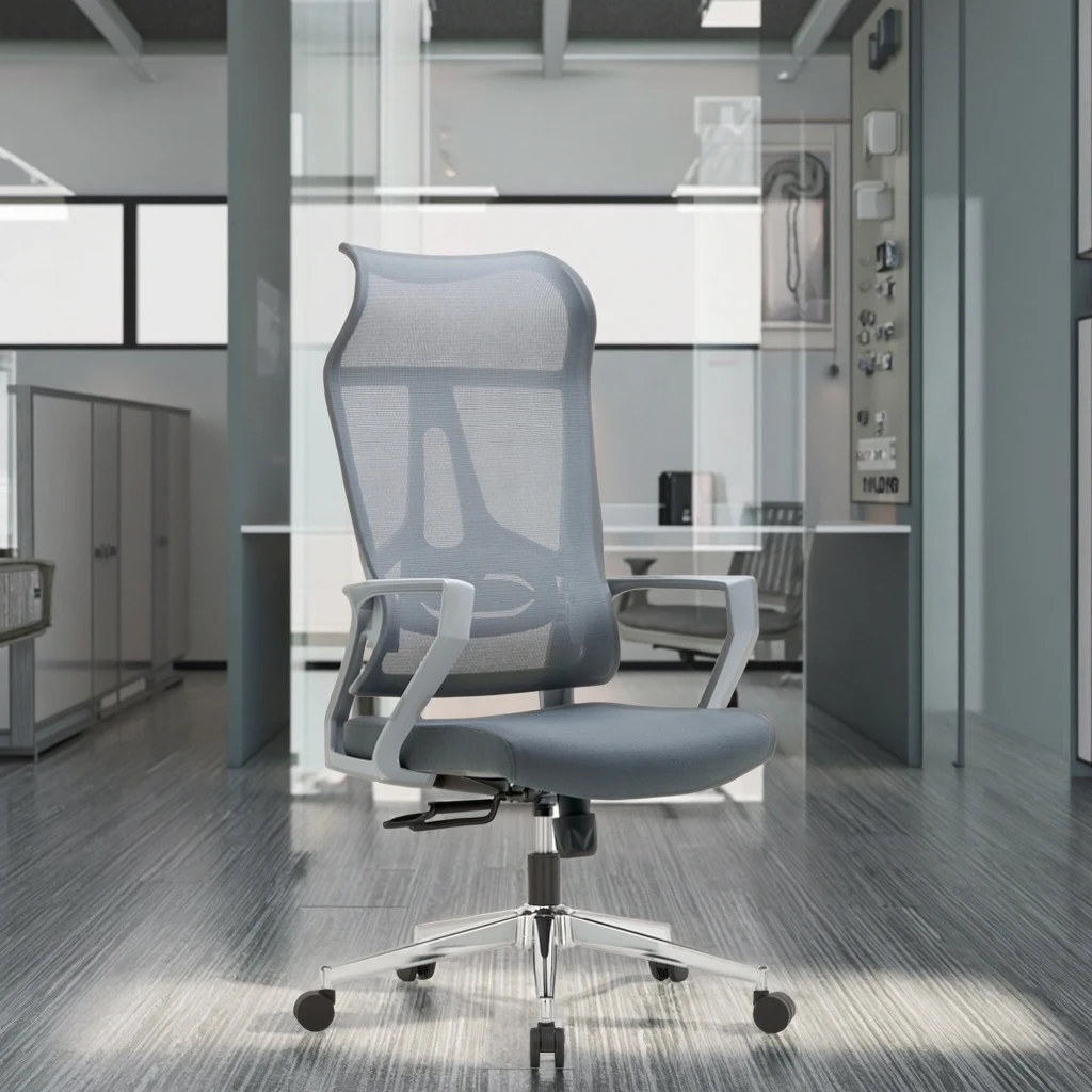 Professional High-Back Ergonomic Executive Conference Chairs Fixed Headrest Lumbar Support Thick Padded Seat 360 Smooth Office 2