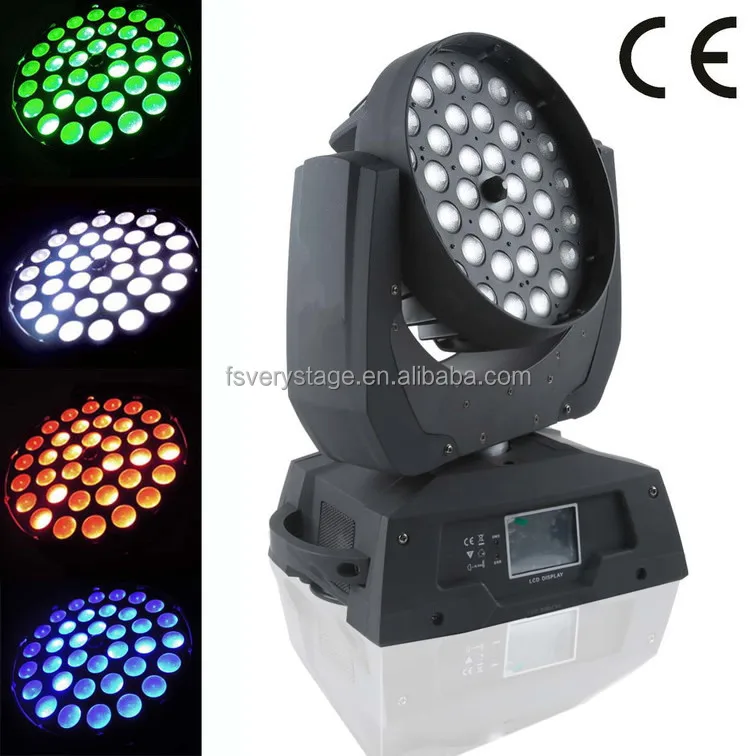 4pcs Led moving head beam zoom & wash light 36x10w rgbw 4 in 1 dmx zoom moving h