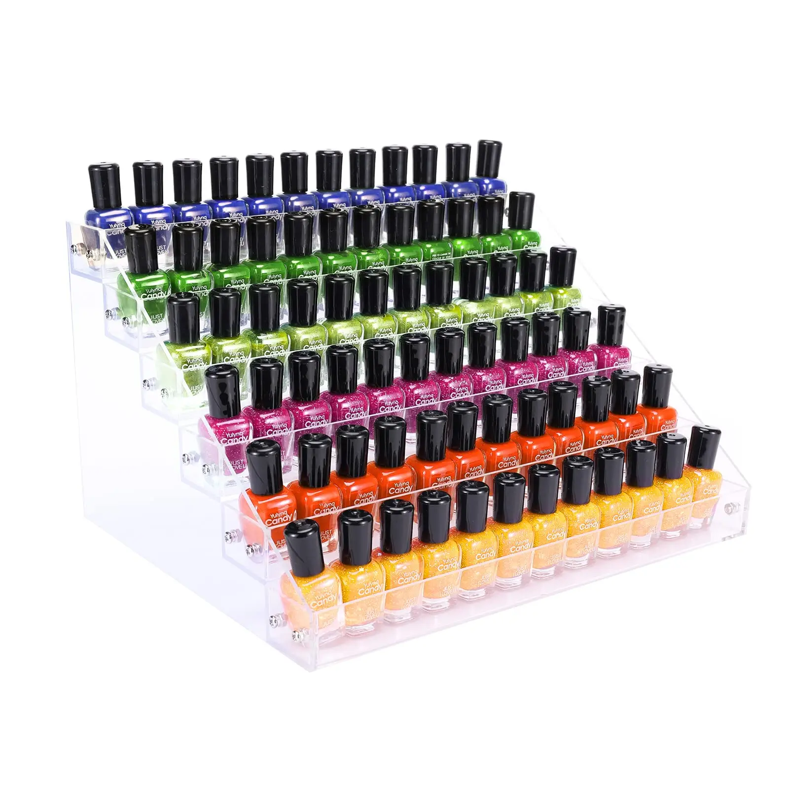product acrylic nail polish organizer rack 6 tier holder stand paint rack gel nail polish shelf display sunglass organizer-4