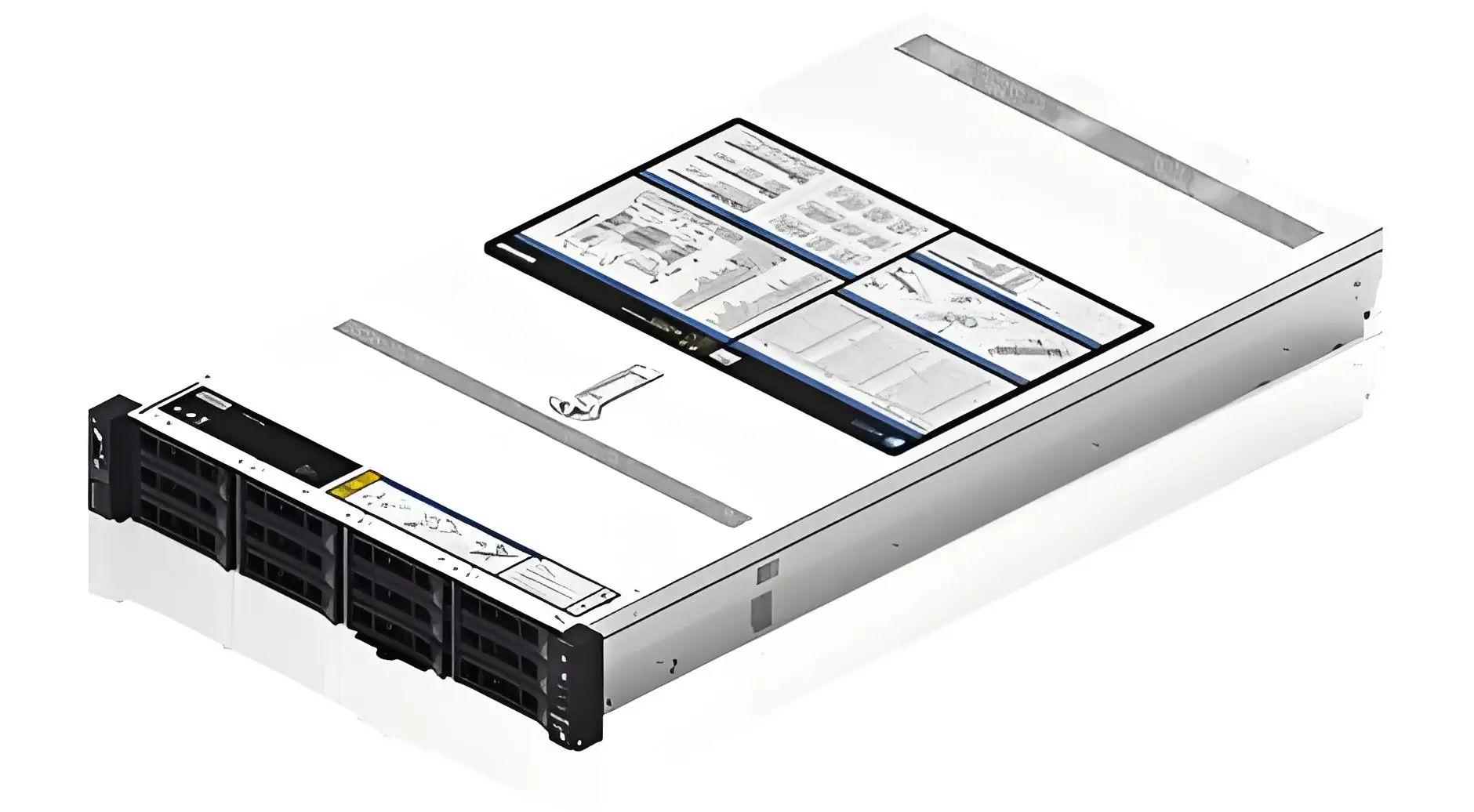 Le-novo ThinkServer SR660 V2 Rack Mounted Server 2x Intel Xeon Silver 4316 40 Cores/128GB 16GB+64GB HDD Three Years Warranty