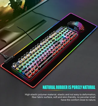 Alternative view of High Quality RGB Gaming Mouse Pad LED Soft Extra Extended Large Mouse Pad, Anti-Slip Rubber Base Computer Keyboard Mouse Mat