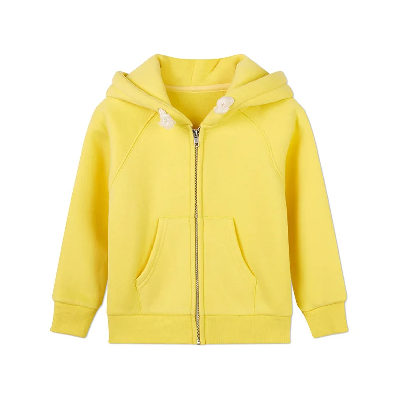 yellow kids moletom com capuz