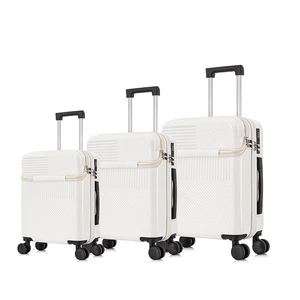 Manufacturer Business Suitcase Aluminum Frame Luggage PC Luggage Travel Bags Front Open Luggage