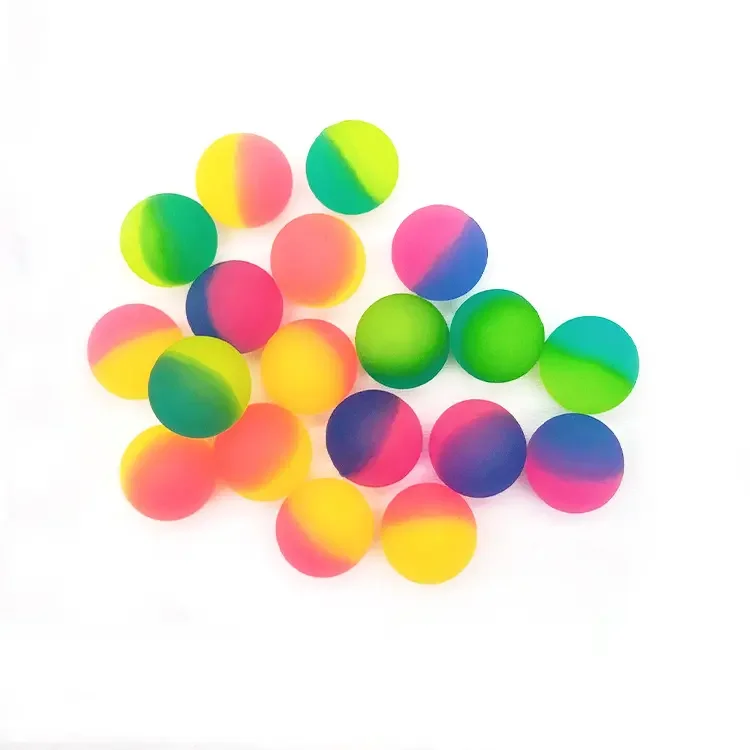 Lot De 35 Balles Rebondissantes 23mm - Caoutchouc Coloré - Jouet Pour Enfants (dès 7 Ans) - Cadeau Fête