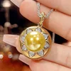 Golden Balls pendant with Chopin chain
