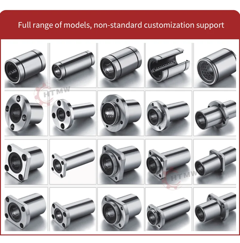 HTMW  Elongated Linear Bearing LMF16UU Precision Bearing with Circular Flange 16x28x37