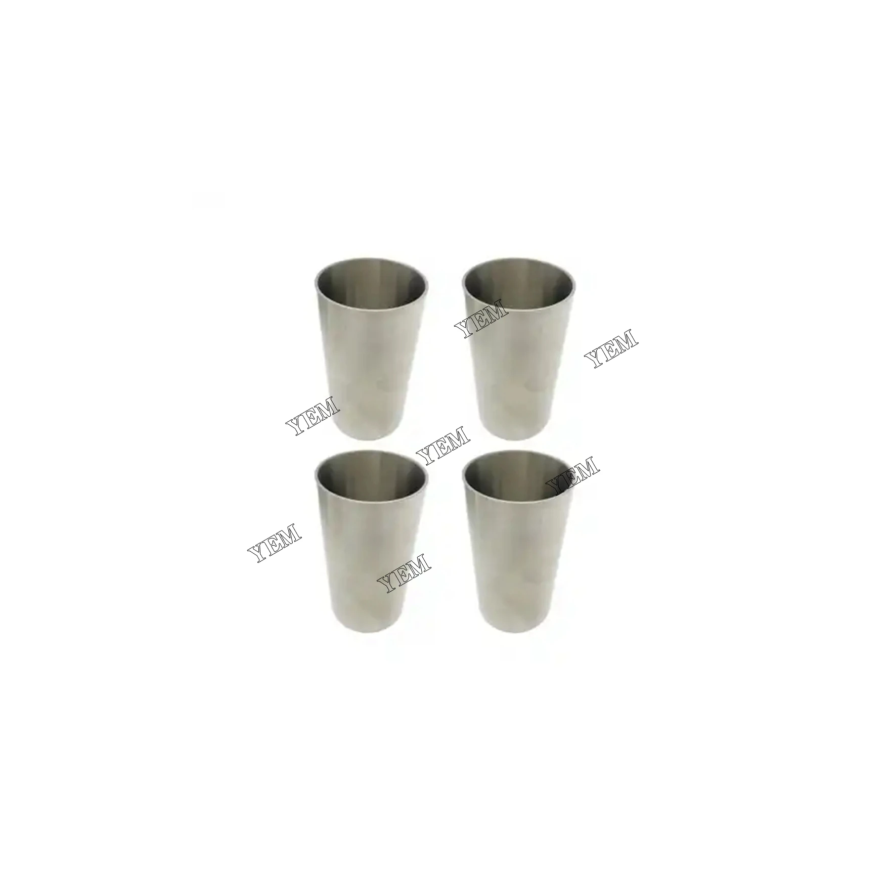 New 4 Pieces Cylinder Liner Liner Kit for Yanmar 4TNE94 Engine Komatsu Excavator Heavy Equipment Engine Parts