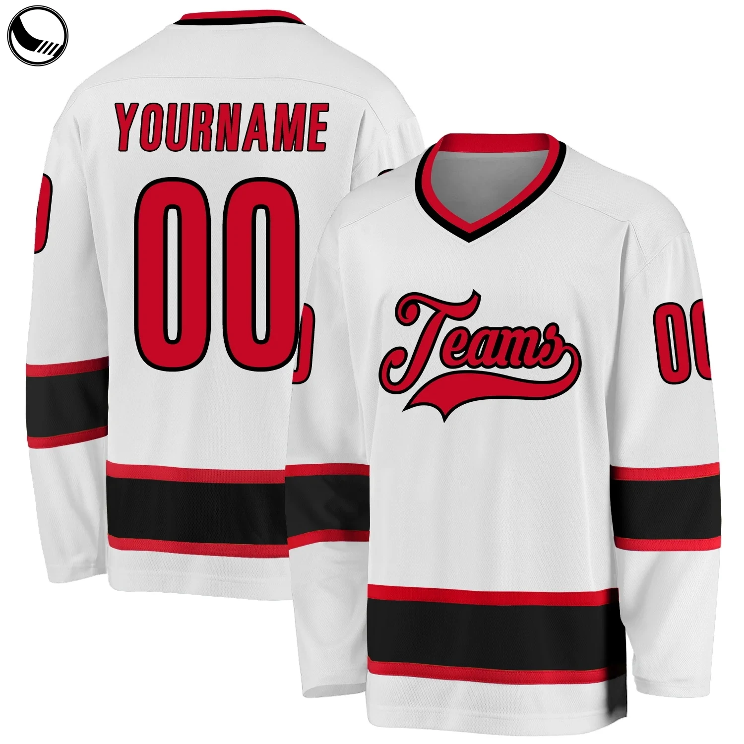 BETHERIVAL Breathable Long Sleeve Custom Name Number Embroidered Lace Hockey Jersey