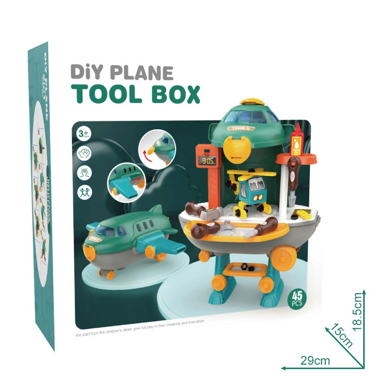 Новинка 2023 45 шт. детский верстак для ремонта самолета
