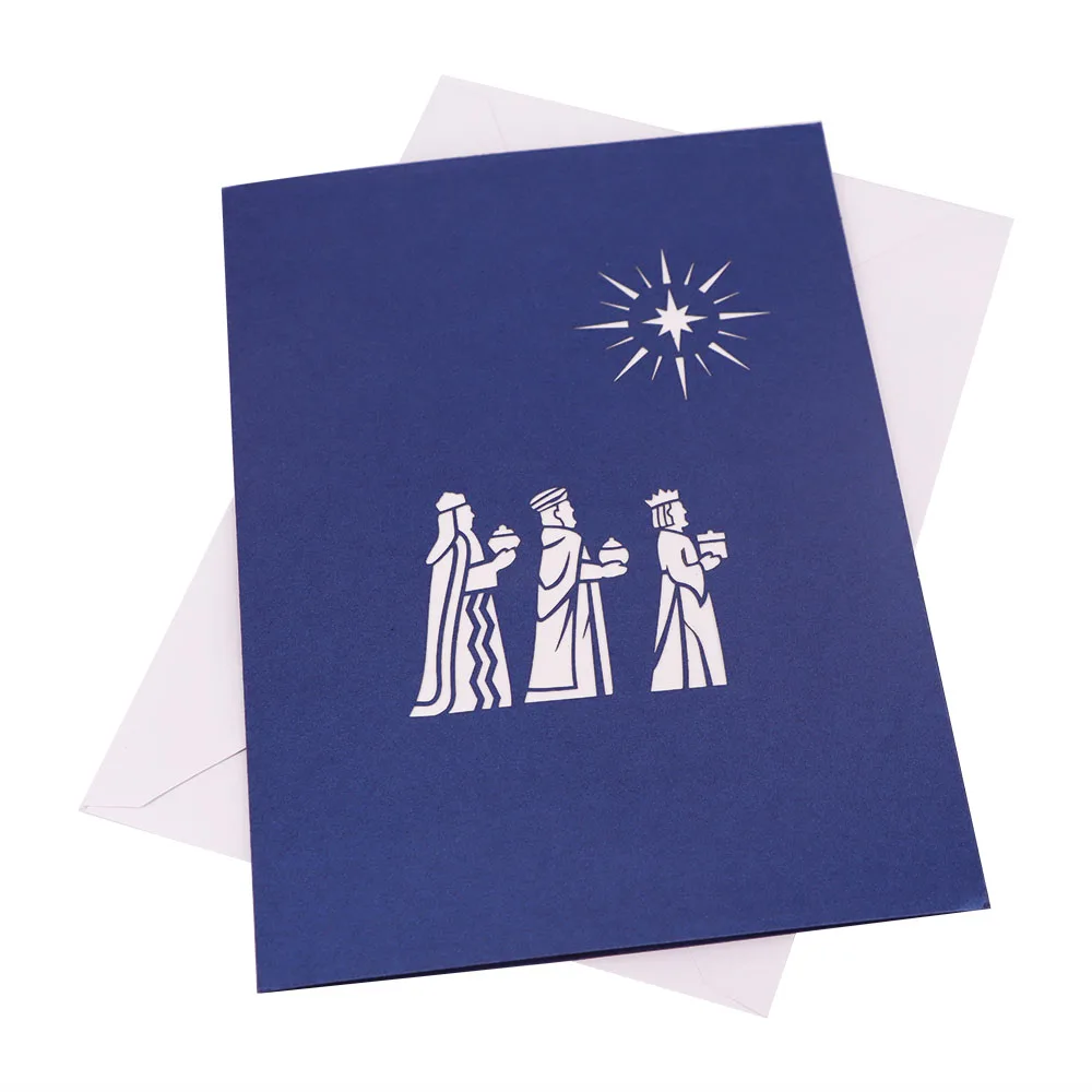 Carte Pop-up De La Nativité SVG | Crèche 3D SVG | Modèle De Carte