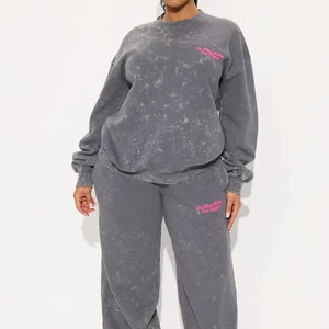 Womens Two Piece Set Vintage Washed Puff Printed Hoodie Jogger Streetwear Cotton Custom Logo Oversized Cropped Distressed