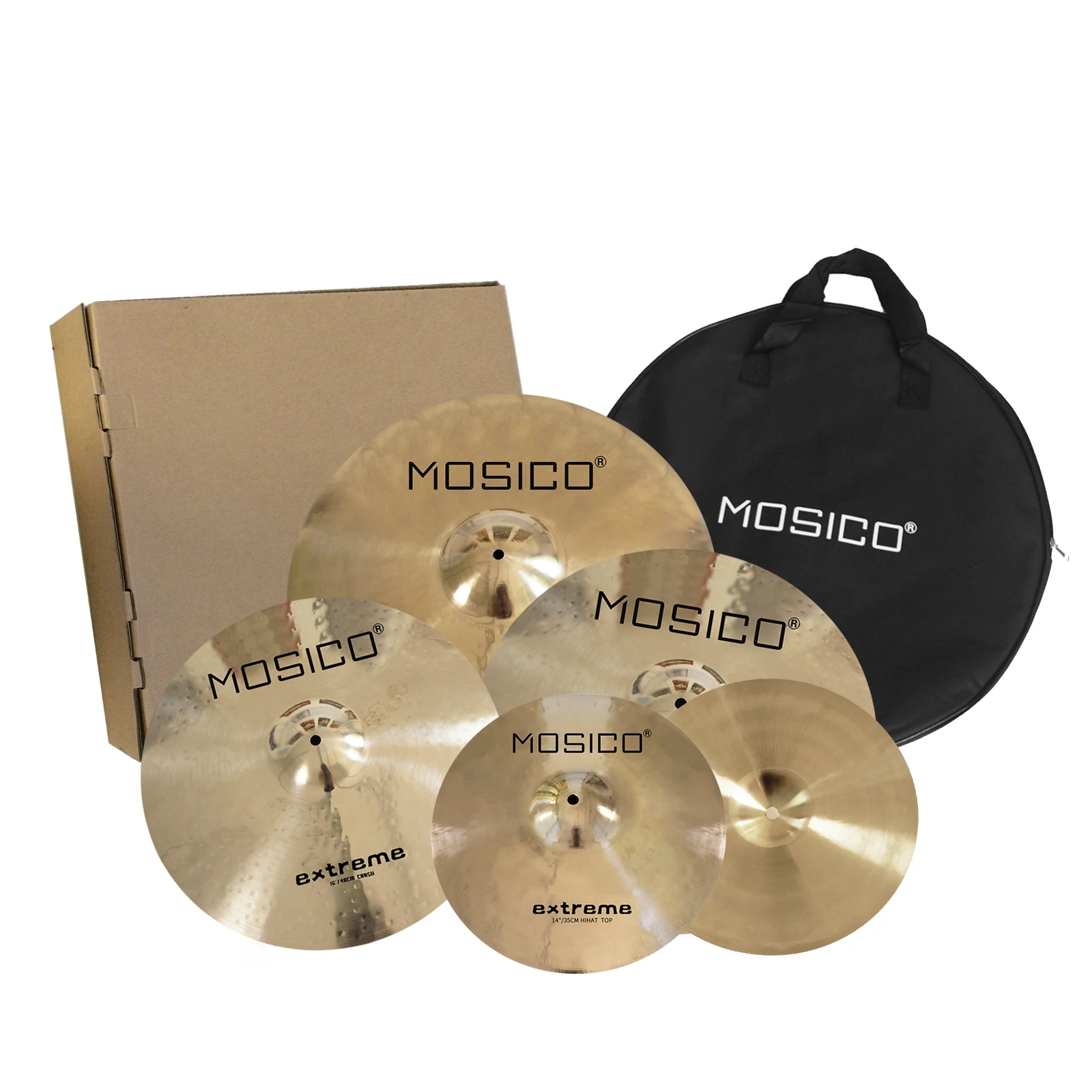 Mosico Classic Traditional Cymbals Set - Handmade B20 Percussion