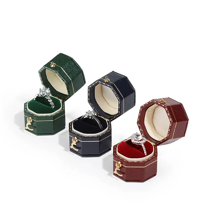 GB Vintage Verpackung Mit Ring Leather Custom Packaging - Main Image