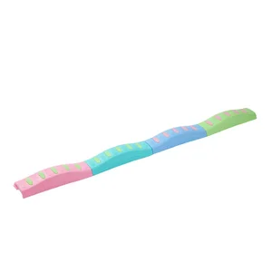 Pastel-colored Kids Plastic Balance Beam Sensory Training Equipment for Developing Balancing Skills Tactile Board Exercise Toy