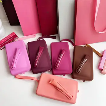 Rodman Fashion Silicone Mobile Phone Case Insertable Red Storage Bag New Type Handbag Phone Case