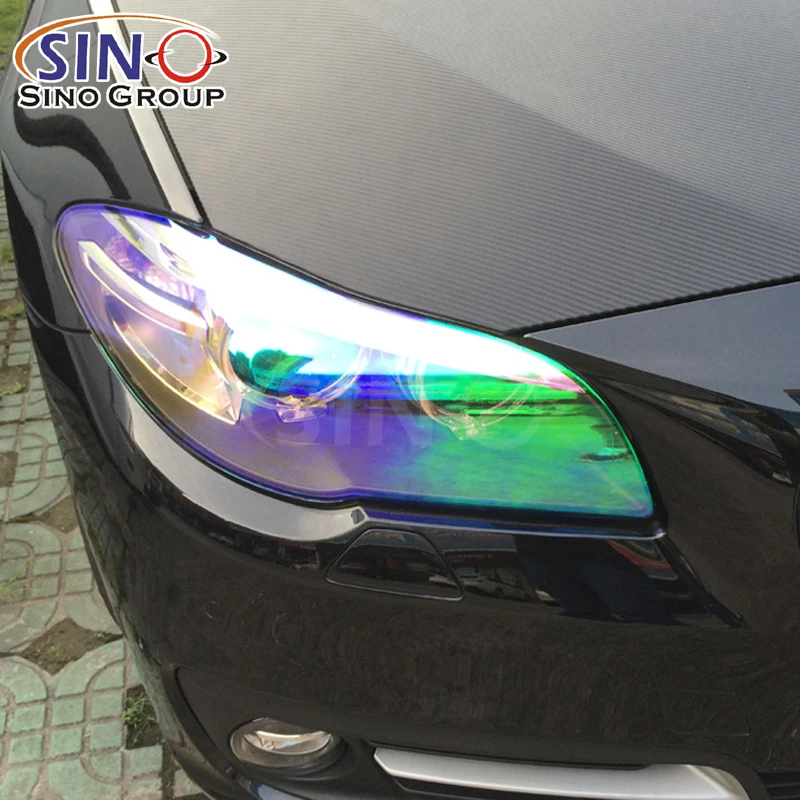 30cm X 50cm Auto Car Sticker Chameleon Clear Light Headlight Taillight Tint Film Decal Sheet I.43865376
