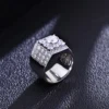 18K white gold lab diamond ring
