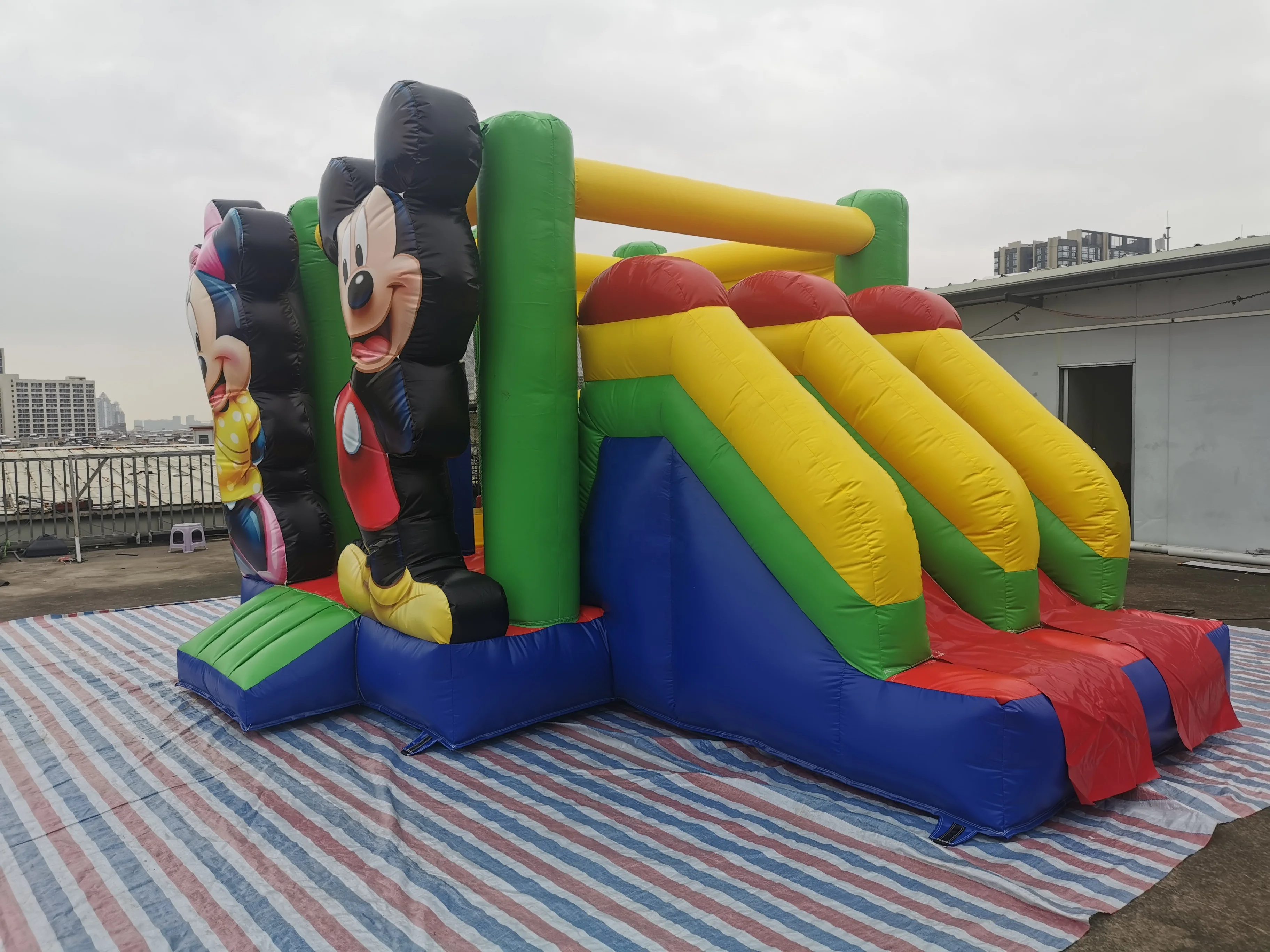 Mick Mouse Clubhouse Inflatable Bouncy Castle With Slide Buy Inflatable Bouncer,Jumping Castle