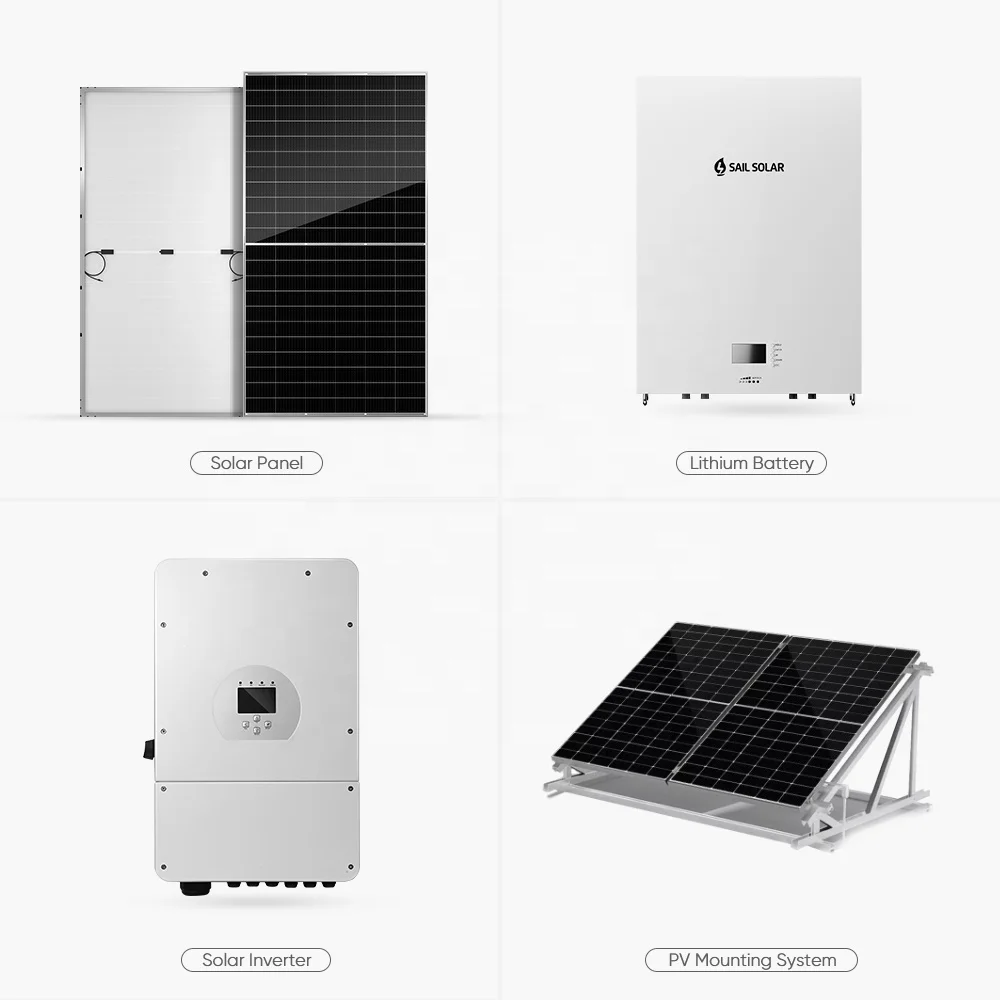 All in One Hybrid 30Kw Generator 1MW Solar Energy Storage System 3Kva 5KW 6KW 8KW 12KW Hybrid Solar Power System Setup for Home