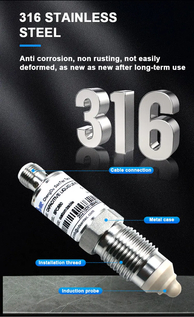 Sentec Point Level Transmitter For Bulk Solids Capacitance Fuel Level ...
