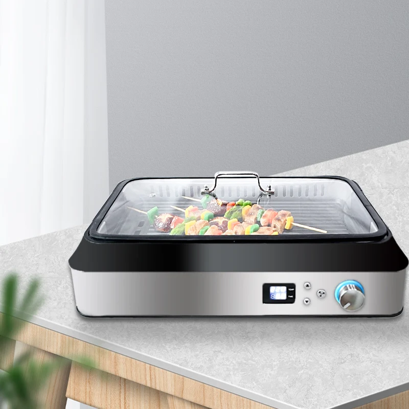 Best Quality Home Cooking Use Nonstick Removable Griddle Plate Korean Grill Table Smokeless Electric Barbecue Grill