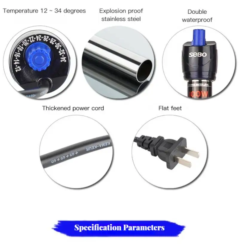 Sobo Electric Aquarium Heater, 25W, 100W, Explosion-proof - detail 8