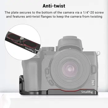 SmallRig Vlogging Mounting Plate Pro for Nikon Z50 Camera 2667 detail image
