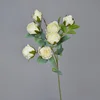 7 small snowdrop roses milky white