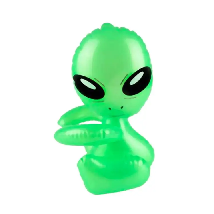Factory 12.5 Inch Inflatable Hug Me Green Model Toys Blow up Martian Baby Alien Prop Toy Party Decoration