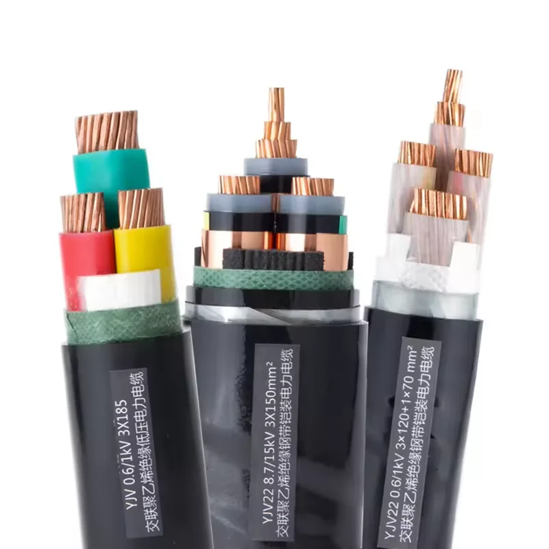 Hersteller 2 3 4 5 Adern 16mm 25mm 35mm 50mm 70mm 95mm YJV32 XLPE Isoliertes SWA-Panzer kabel mit PVC-Mantel