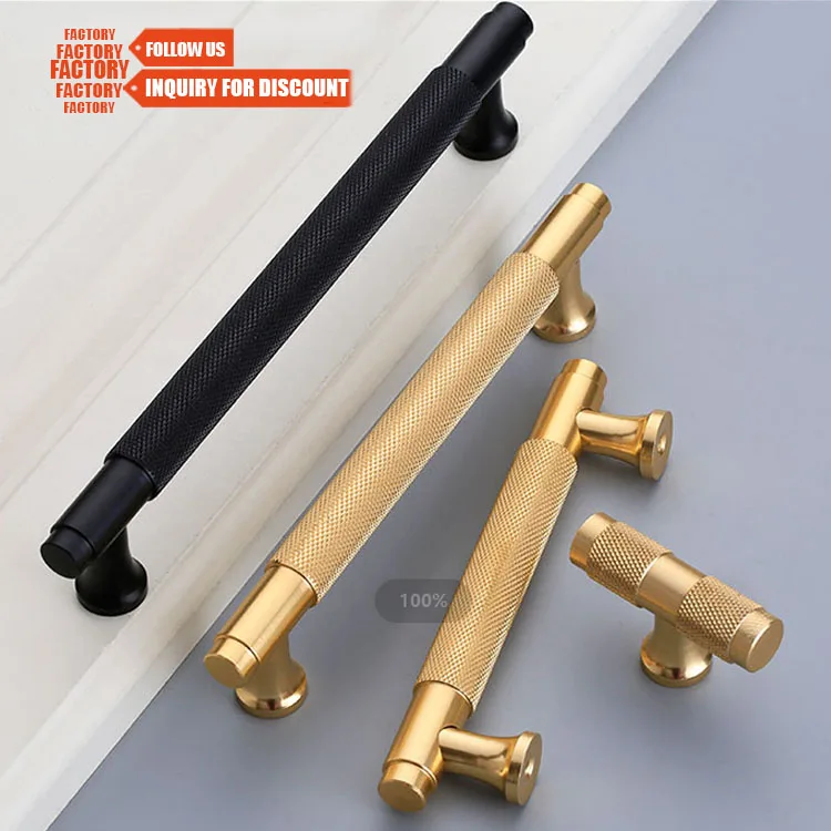 TOCO Free Sample Matte Black Cabinet Hardware Aluminum and Zinc Drawer Pulls and Knobs for Kitchen Furniture