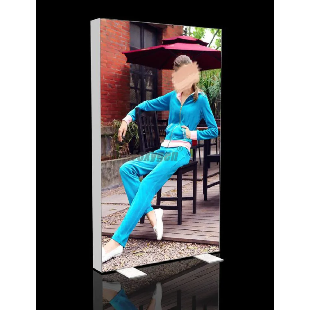 product trade show displays led advertising aluminum frameless lightbox led indoor led stand advertising fabric light box-1