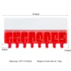 8 Cavity geometric J-360 - Red