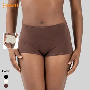 Women's Boy Short Underwear Cotton Panties Hot Selling Comfortable Mid Waist Briefs for Home Breathable Soft Lingerie