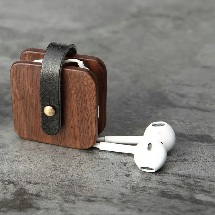 Wooden discount earphone holder