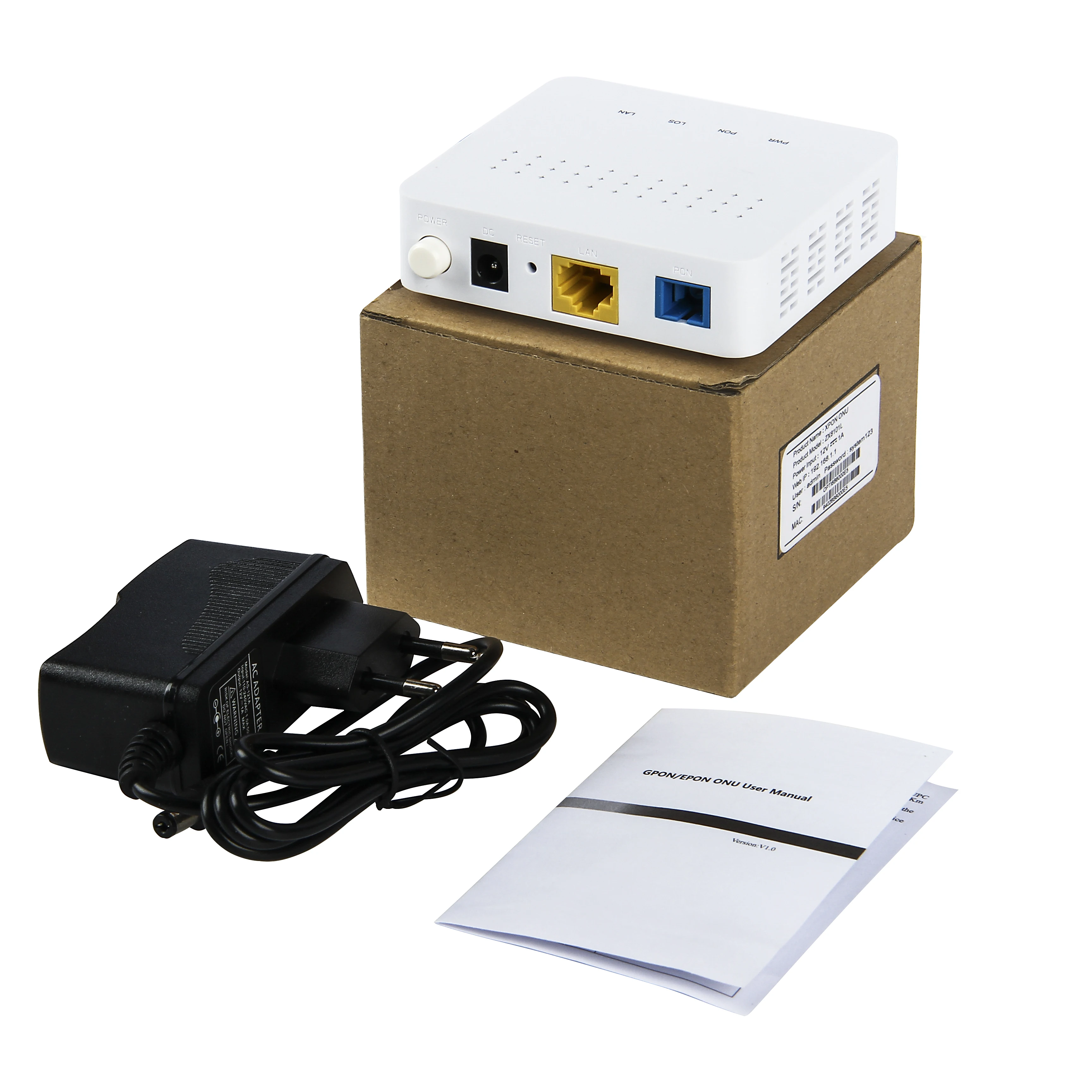 Gpon Epon Onu ZX8101L 1 GE Onu Gepon Xpon ONT Router Onu 1GE Gpon