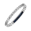 Silver and blue