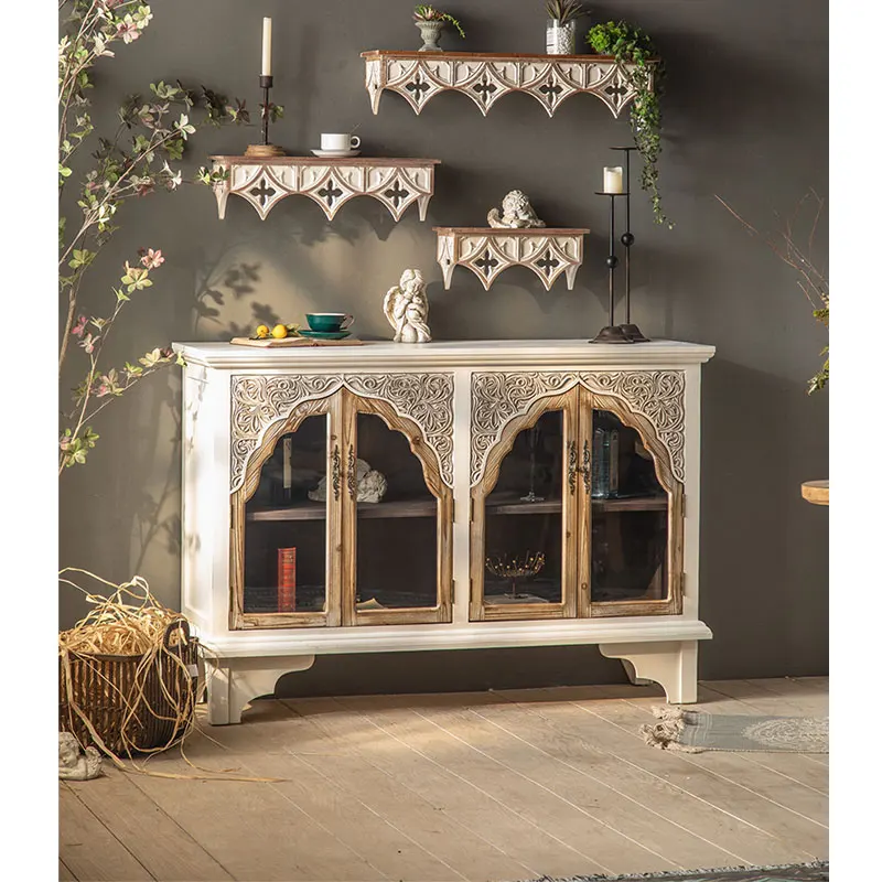 Антикварные художественные декоративные шкафы дверные Угловые ящики винтажные кедровые для