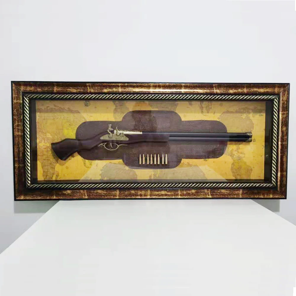Metal Swords and Axes Wall Picture Frame Decor Arts Wall Framed Photo Frame